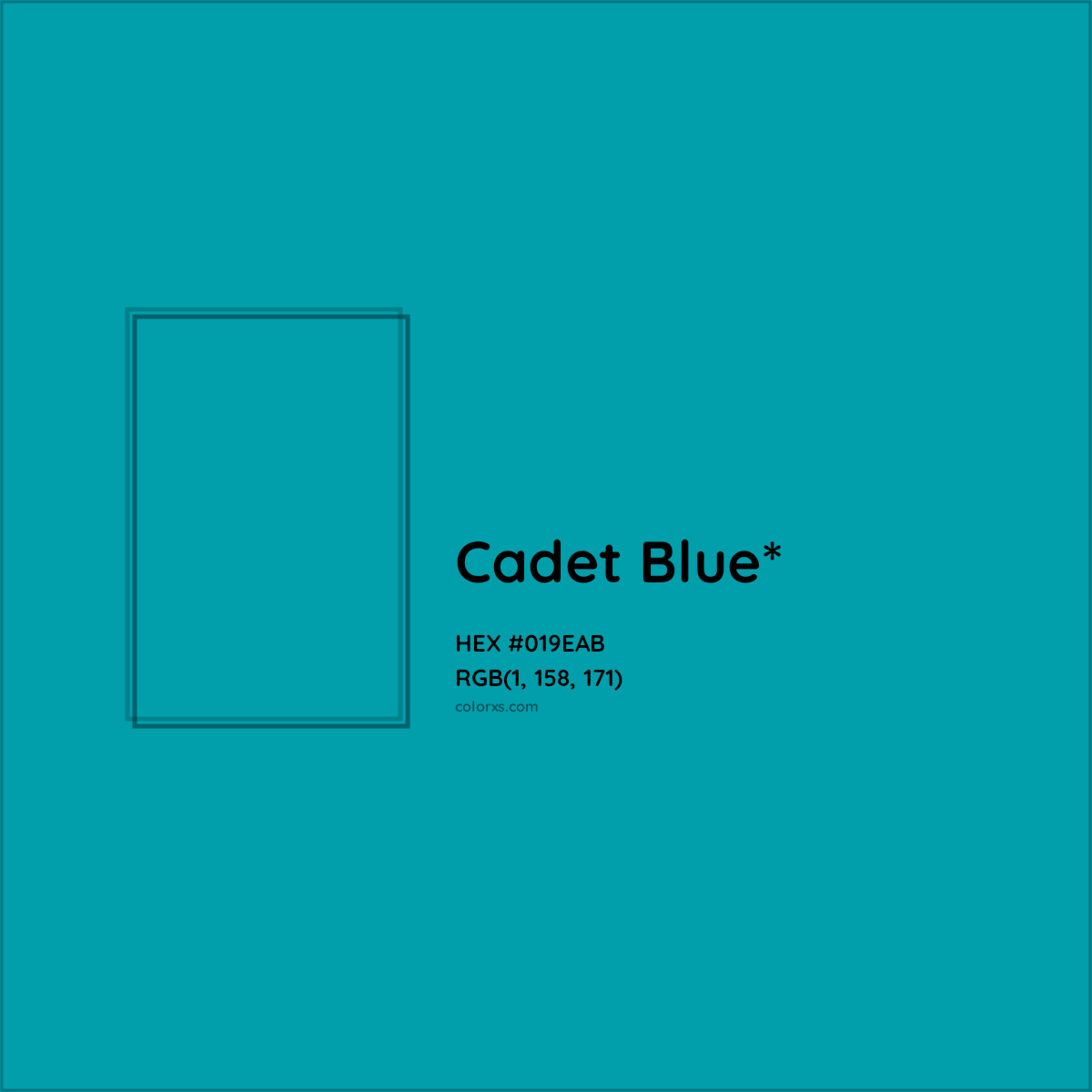 HEX #019EAB Color Name, Color Code, Palettes, Similar Paints, Images