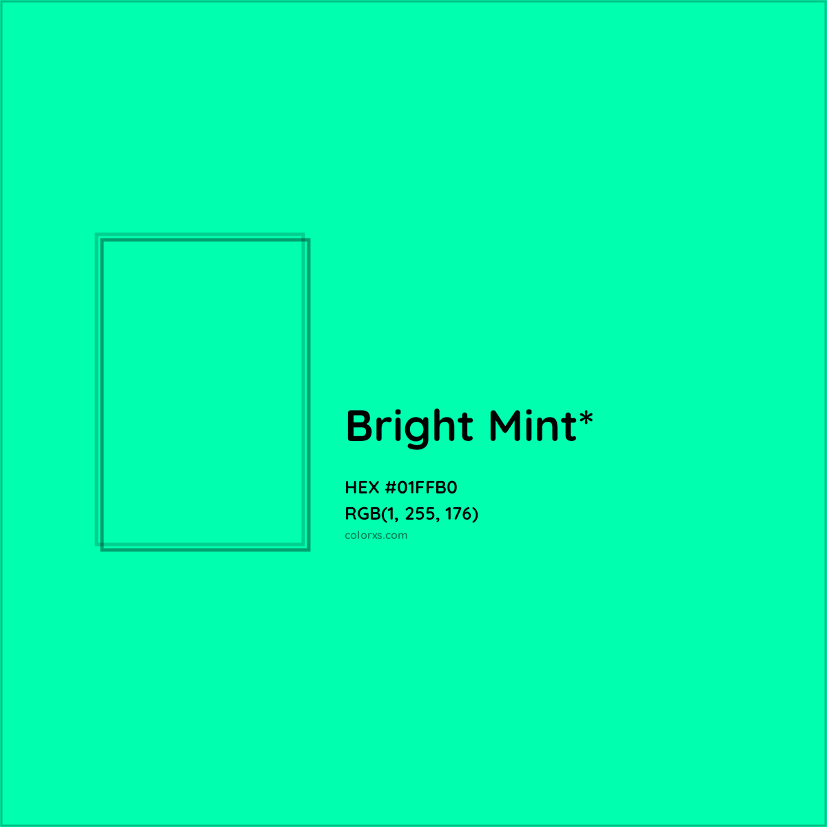 HEX #01FFB0 Color Name, Color Code, Palettes, Similar Paints, Images