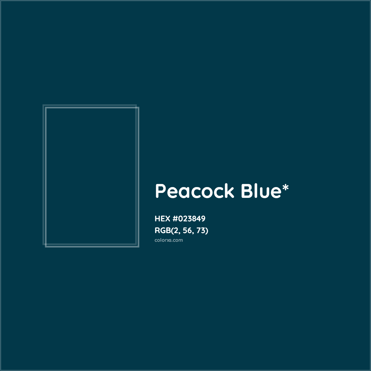 HEX #023849 Color Name, Color Code, Palettes, Similar Paints, Images