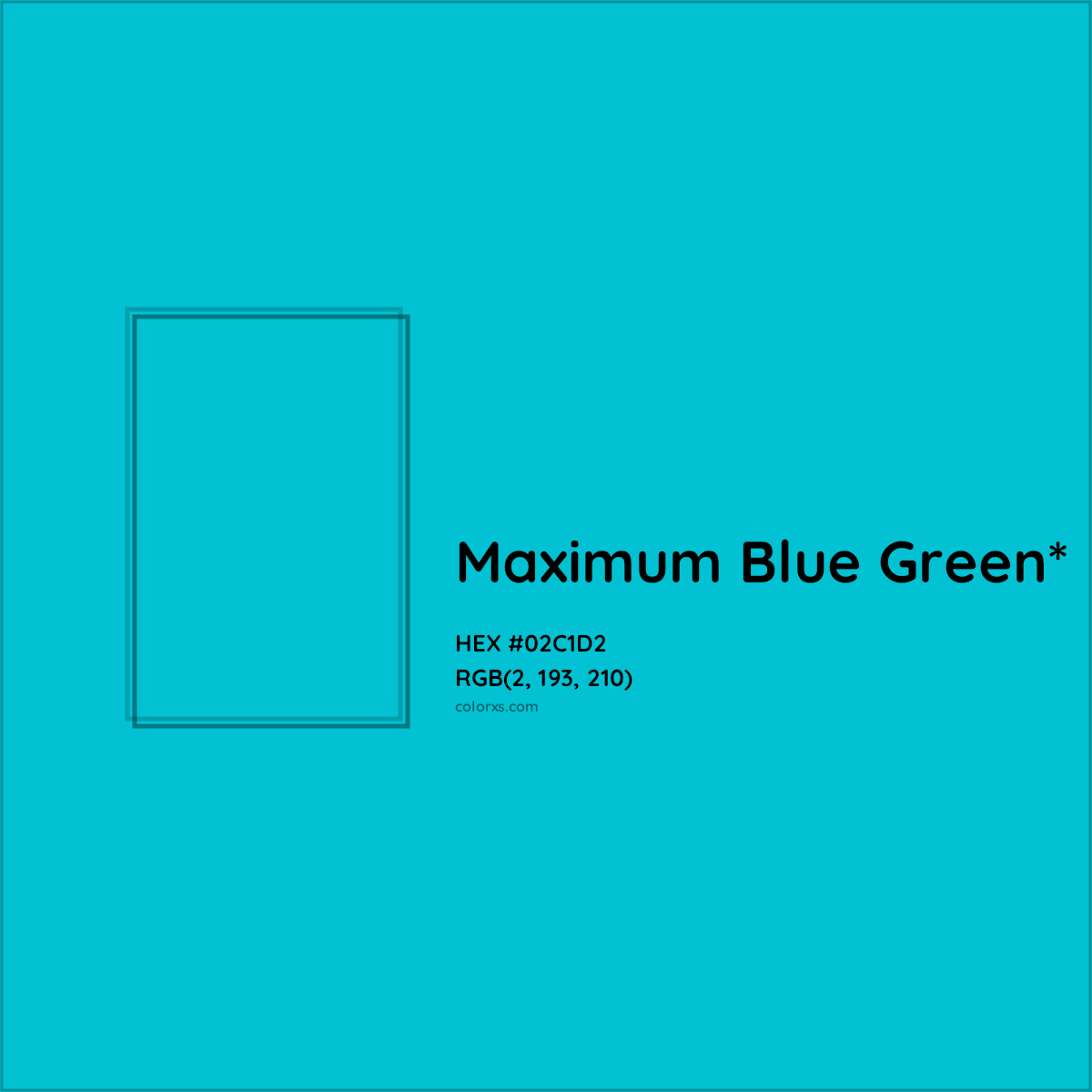 HEX #02C1D2 Color Name, Color Code, Palettes, Similar Paints, Images