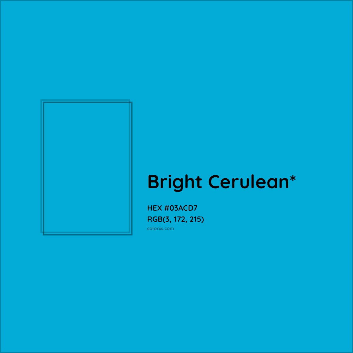 HEX #03ACD7 Color Name, Color Code, Palettes, Similar Paints, Images