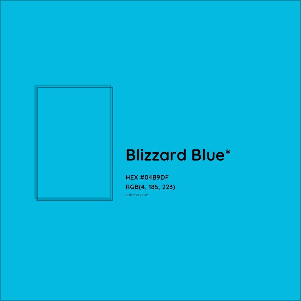 HEX #04B9DF Color Name, Color Code, Palettes, Similar Paints, Images