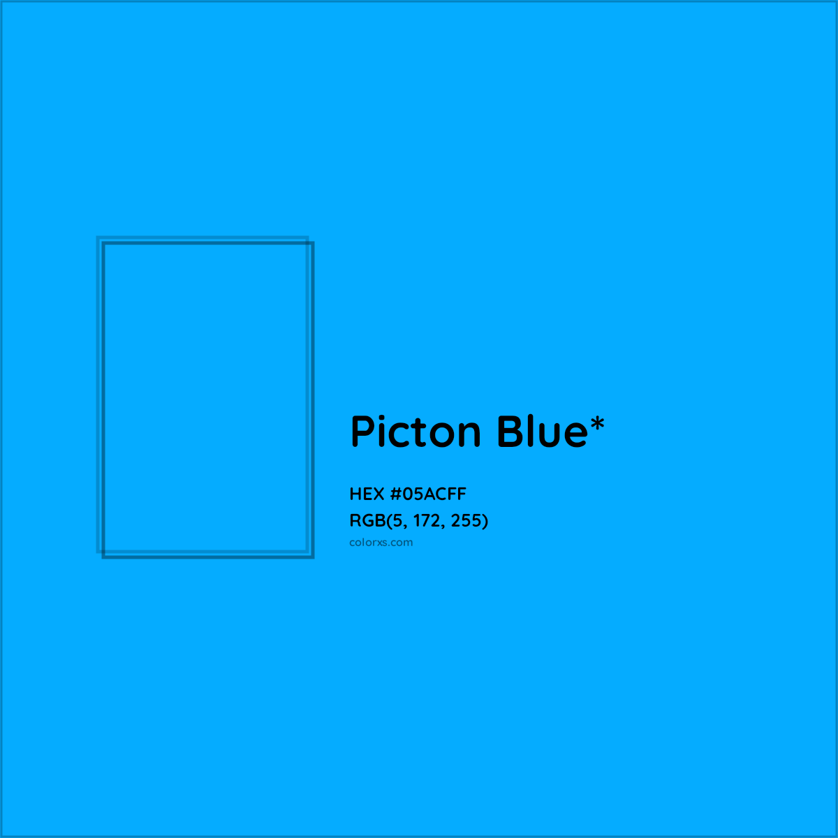 HEX #05ACFF Color Name, Color Code, Palettes, Similar Paints, Images