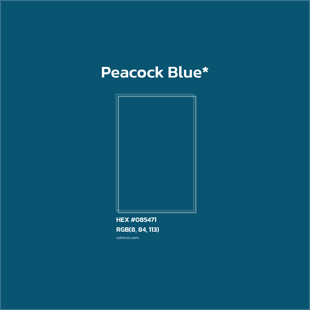 HEX #085471 Color Name, Color Code, Palettes, Similar Paints, Images