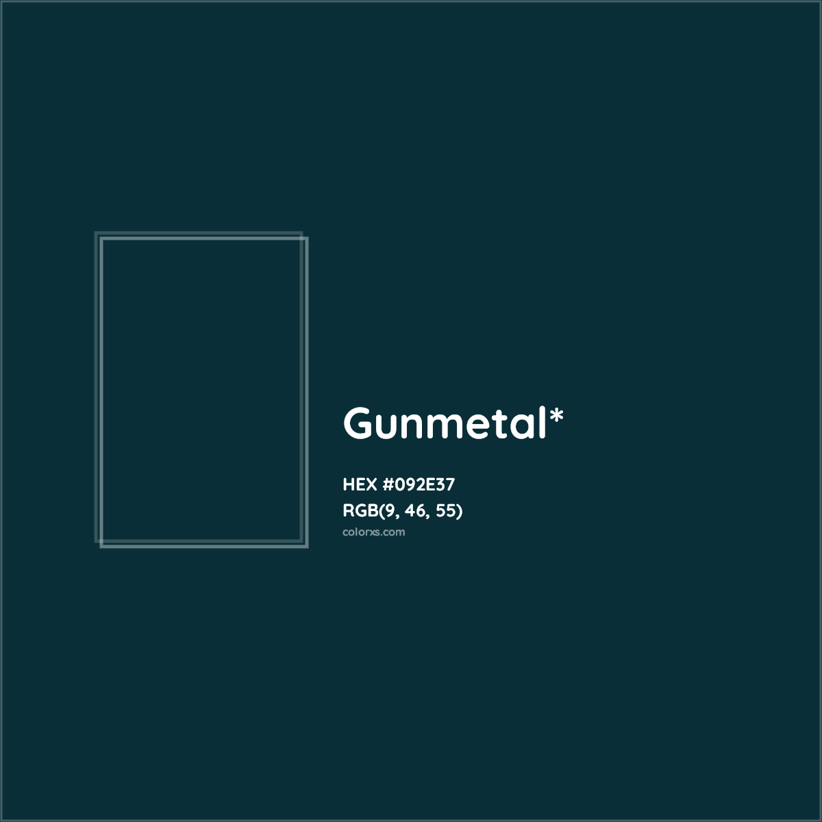 HEX #092E37 Color Name, Color Code, Palettes, Similar Paints, Images