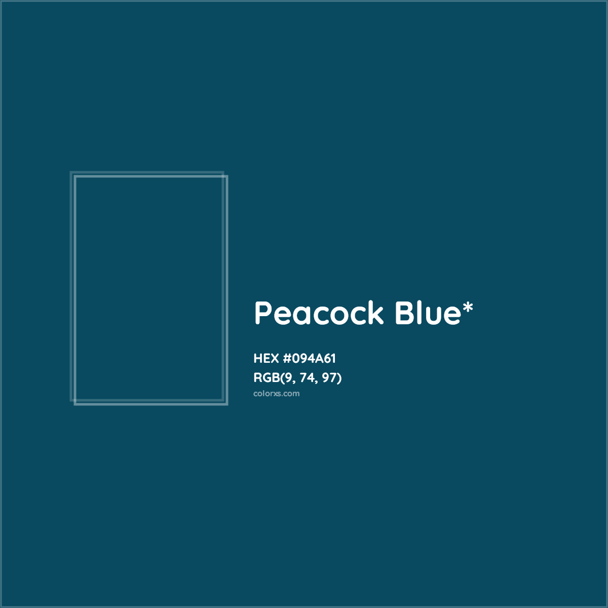 HEX #094A61 Color Name, Color Code, Palettes, Similar Paints, Images