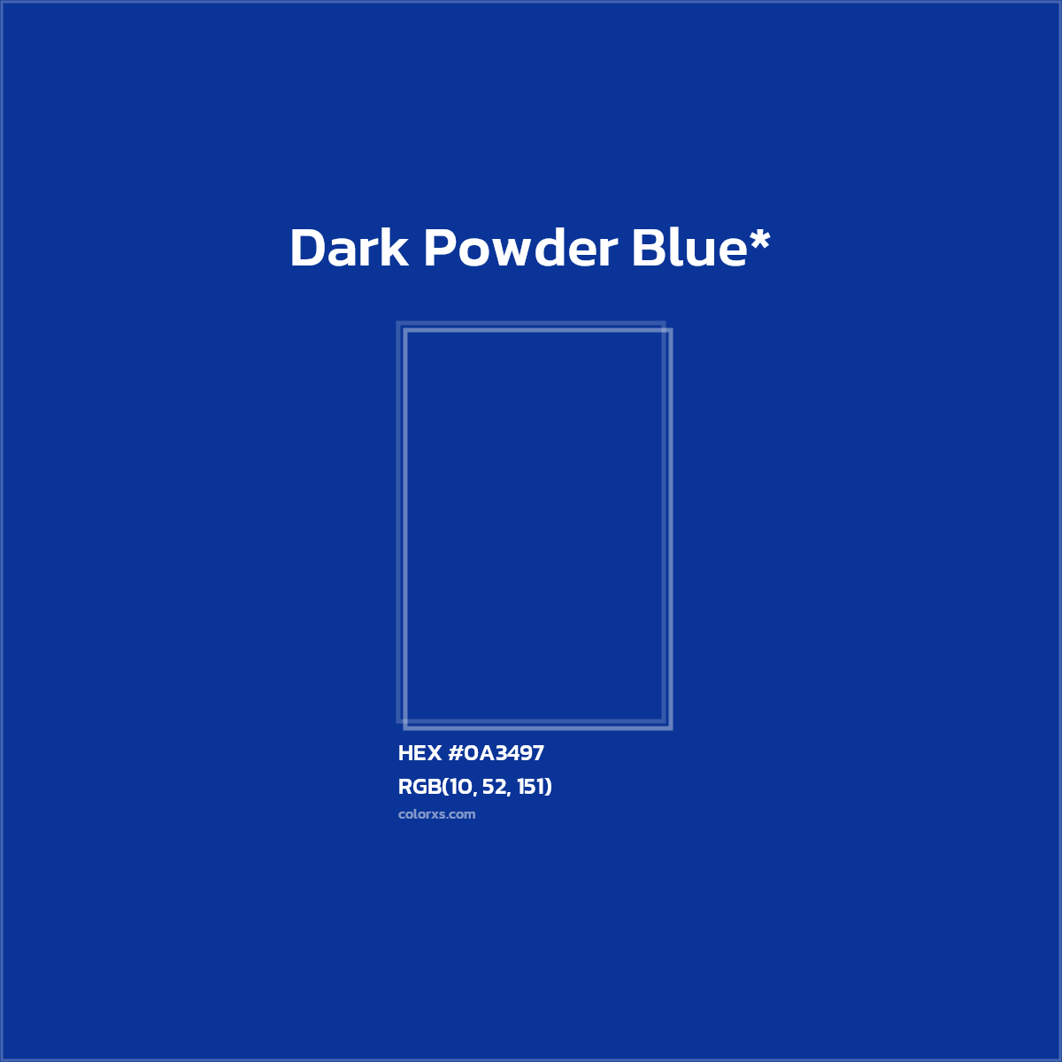 HEX #0A3497 Color Name, Color Code, Palettes, Similar Paints, Images