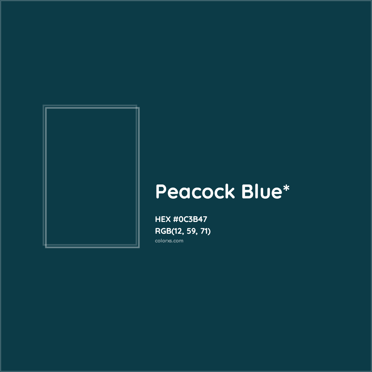 HEX #0C3B47 Color Name, Color Code, Palettes, Similar Paints, Images