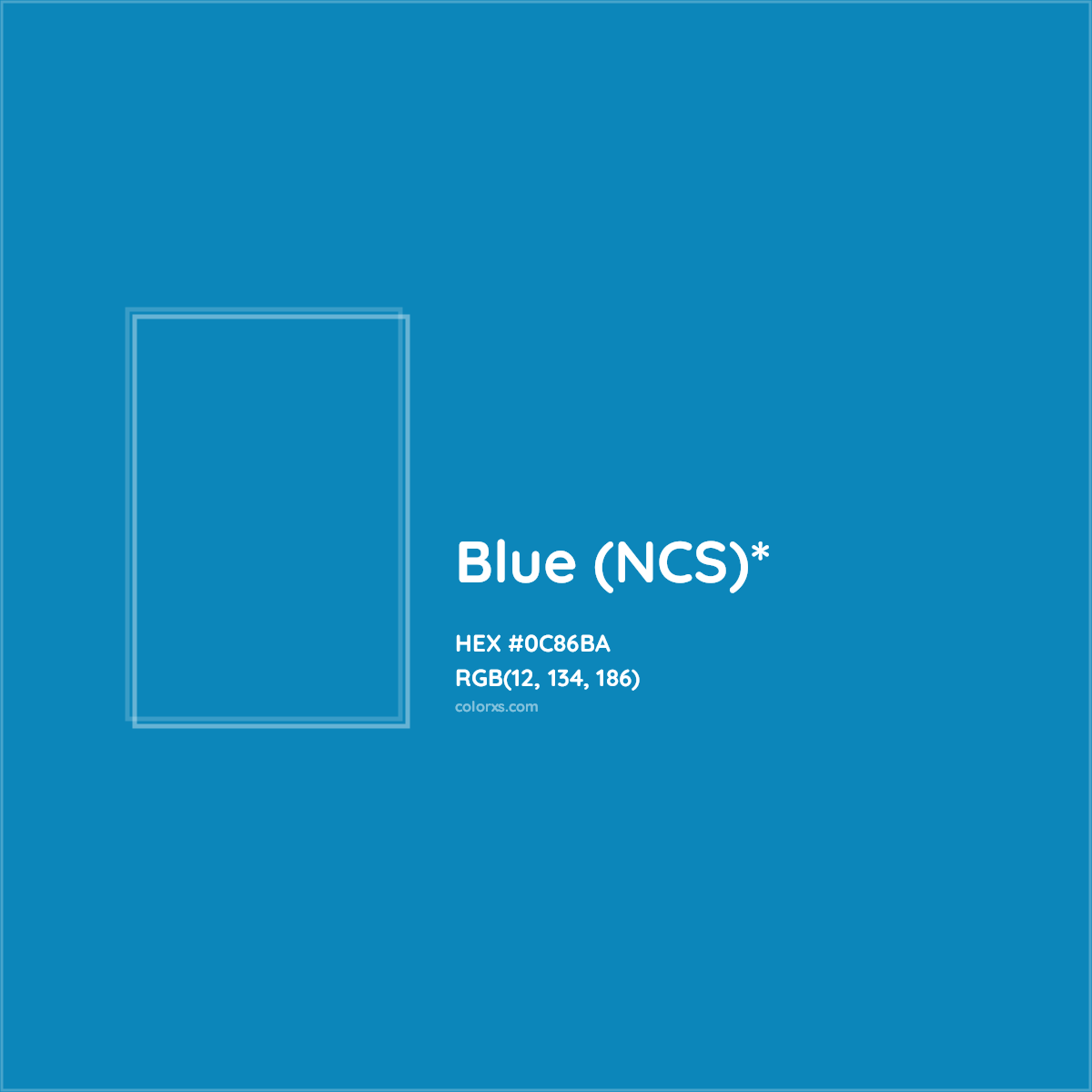 HEX #0C86BA Color Name, Color Code, Palettes, Similar Paints, Images