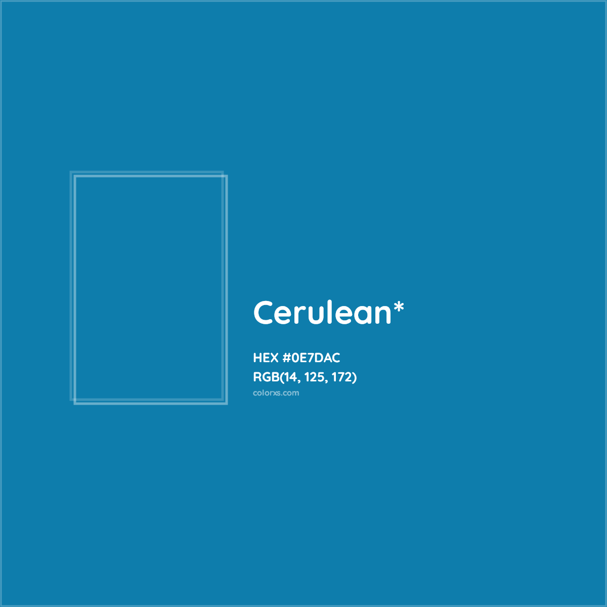 HEX #0E7DAC Color Name, Color Code, Palettes, Similar Paints, Images