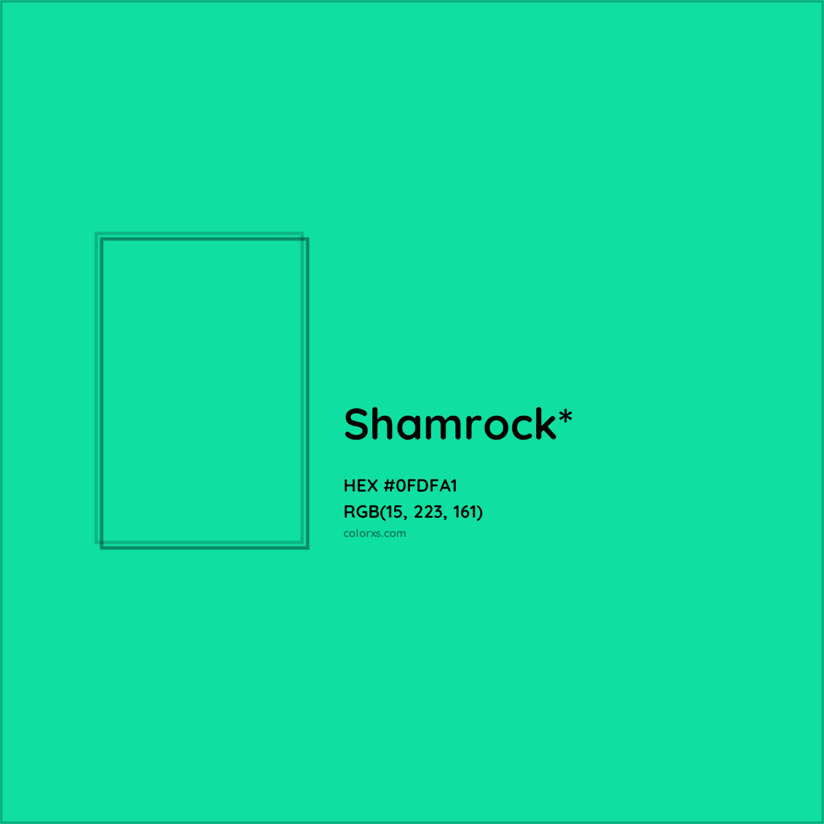 HEX #0FDFA1 Color Name, Color Code, Palettes, Similar Paints, Images