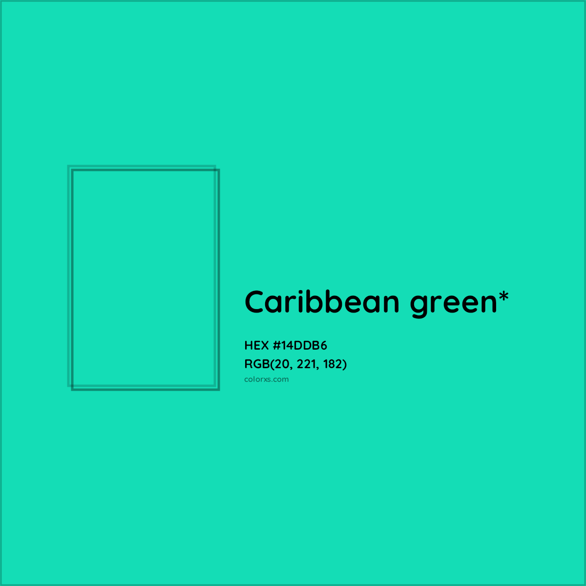 HEX #14DDB6 Color Name, Color Code, Palettes, Similar Paints, Images