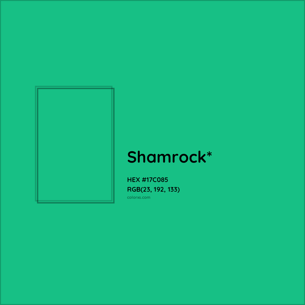 HEX #17C085 Color Name, Color Code, Palettes, Similar Paints, Images