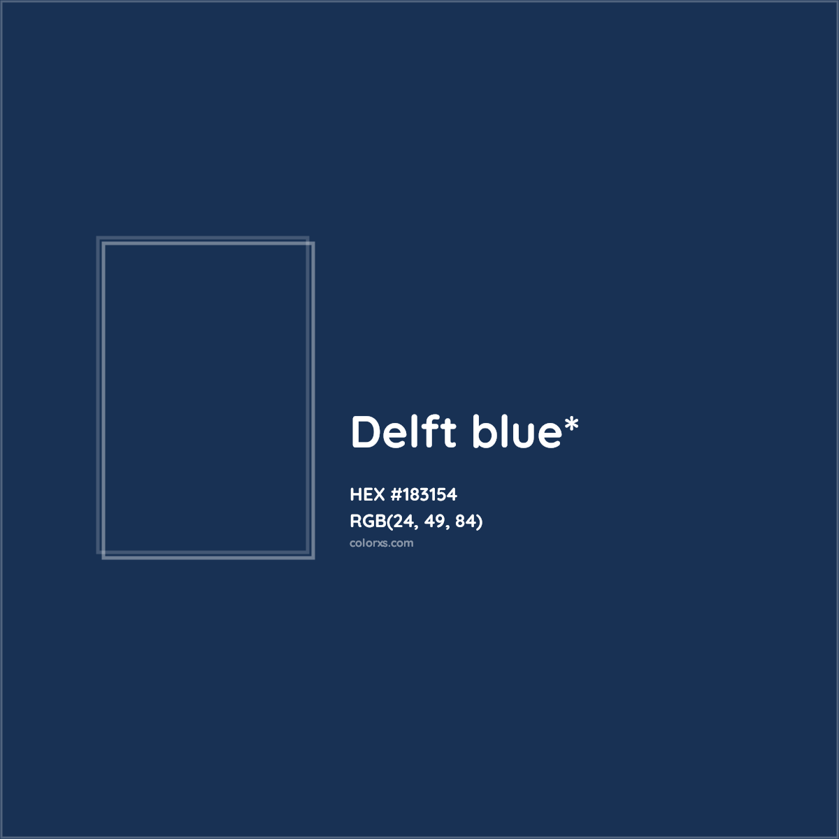 HEX #183154 Color Name, Color Code, Palettes, Similar Paints, Images