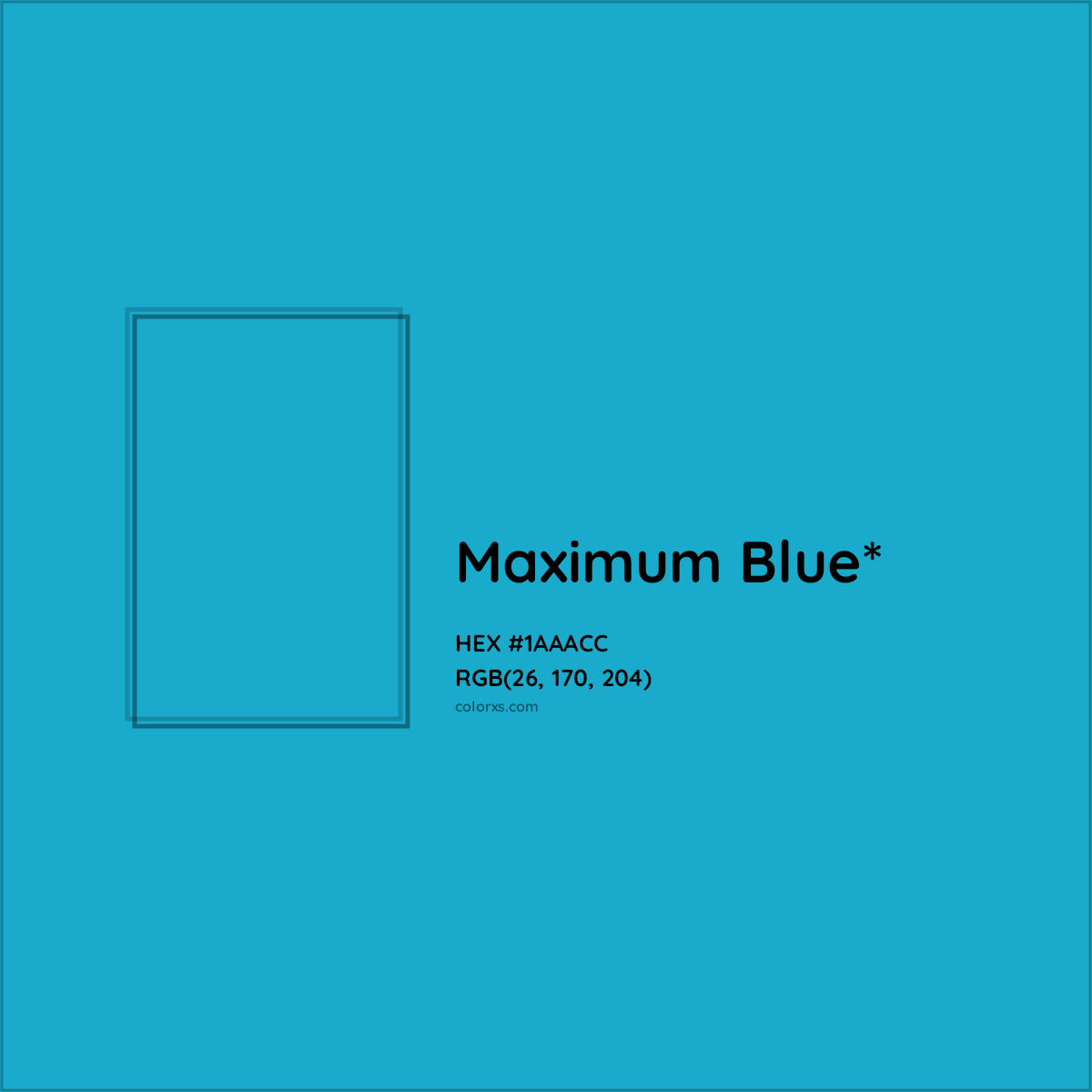 HEX #1AAACC Color Name, Color Code, Palettes, Similar Paints, Images