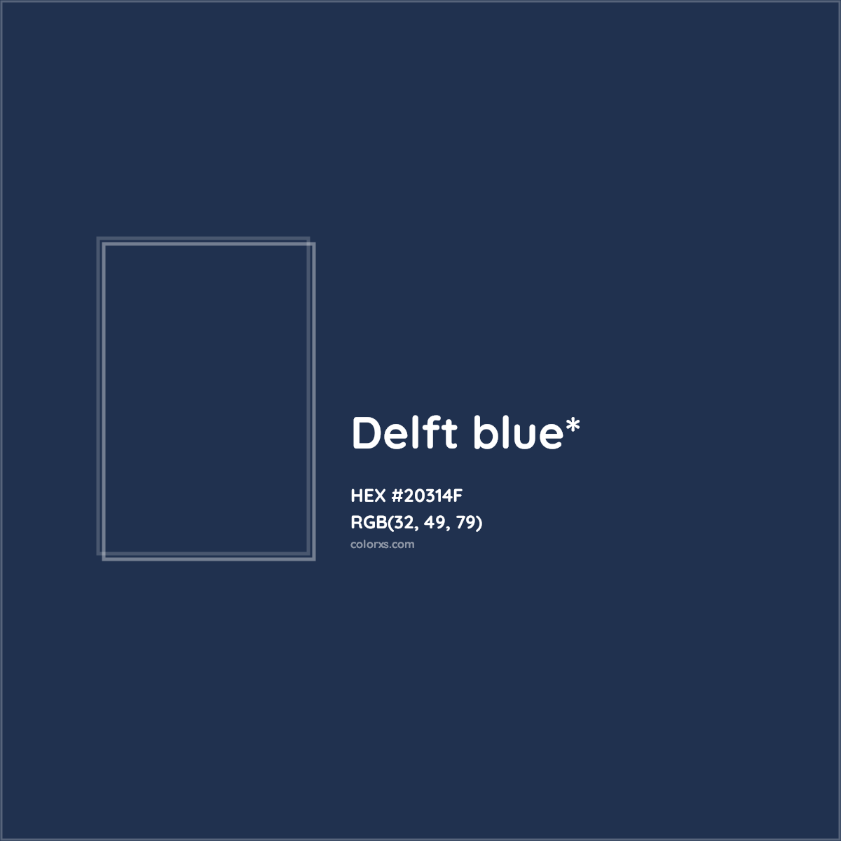 HEX #20314F Color Name, Color Code, Palettes, Similar Paints, Images