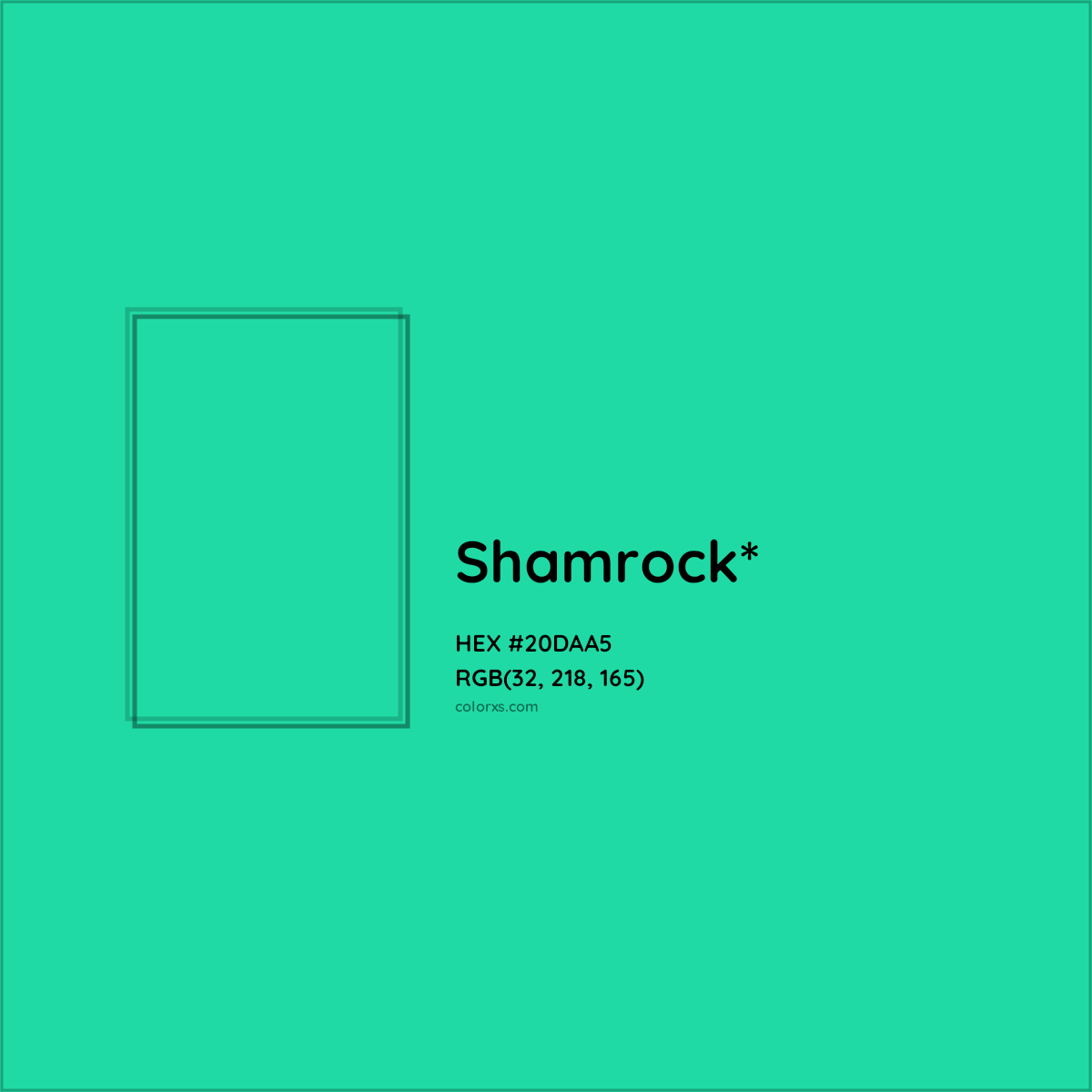 HEX #20DAA5 Color Name, Color Code, Palettes, Similar Paints, Images