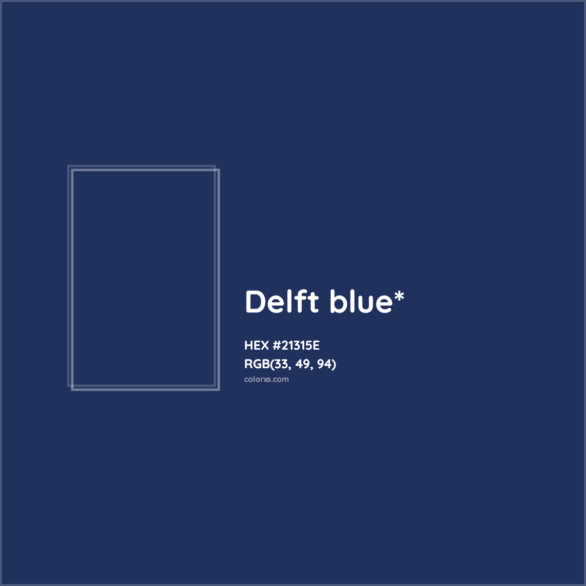 HEX #21315E Color Name, Color Code, Palettes, Similar Paints, Images