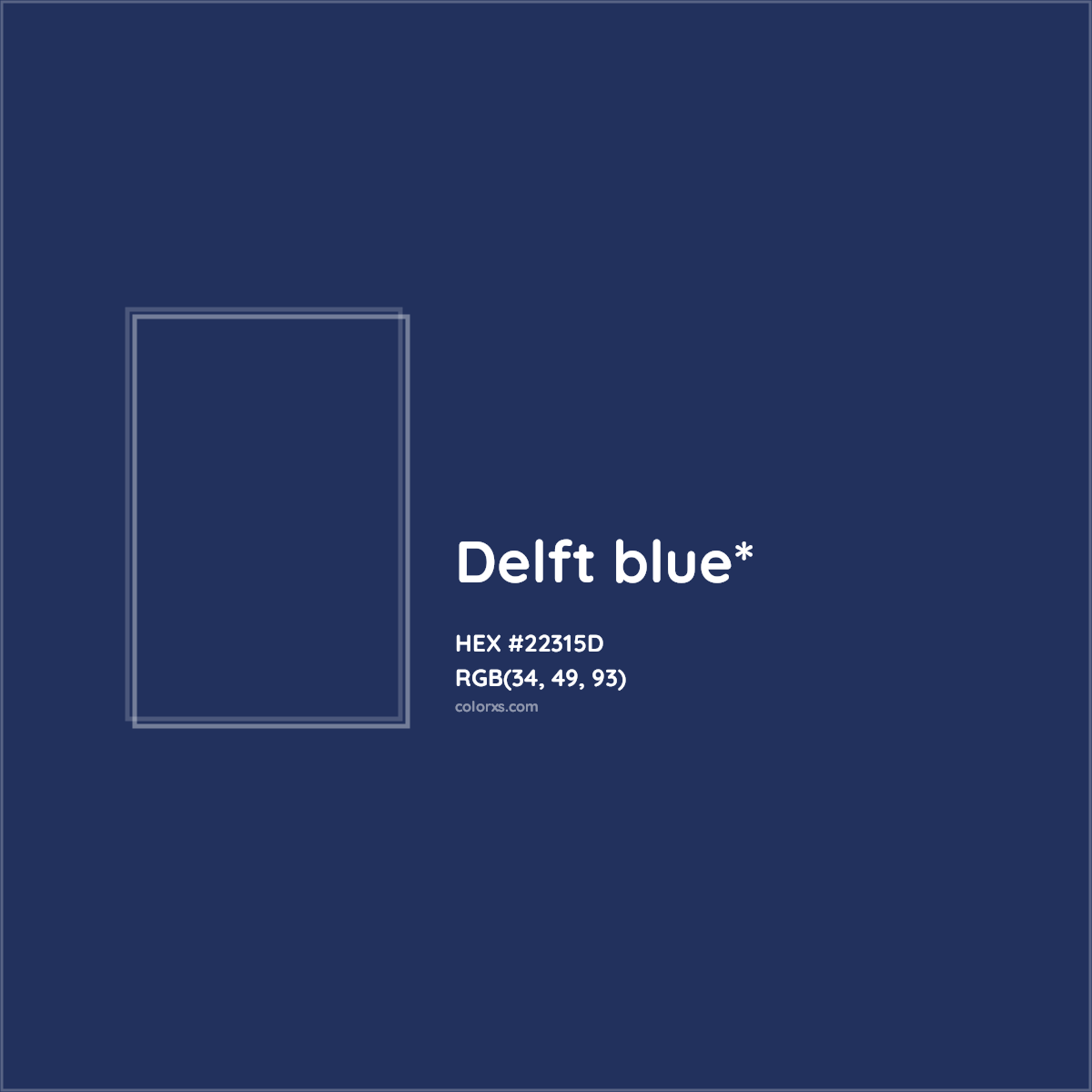 HEX #22315D Color Name, Color Code, Palettes, Similar Paints, Images