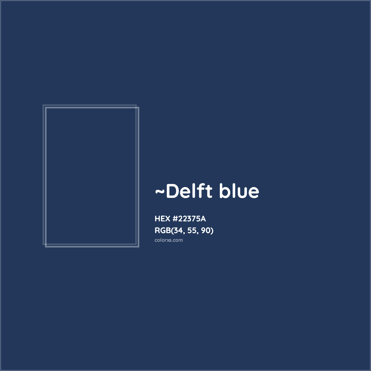 HEX #22375A Color Name, Color Code, Palettes, Similar Paints, Images