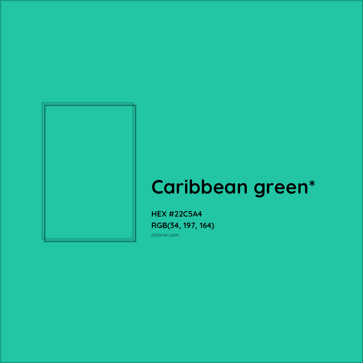 Pantone 15-5421 Tcx Aqua Green Color, Hex color Code #00B89F information, Hsl, Rgb
