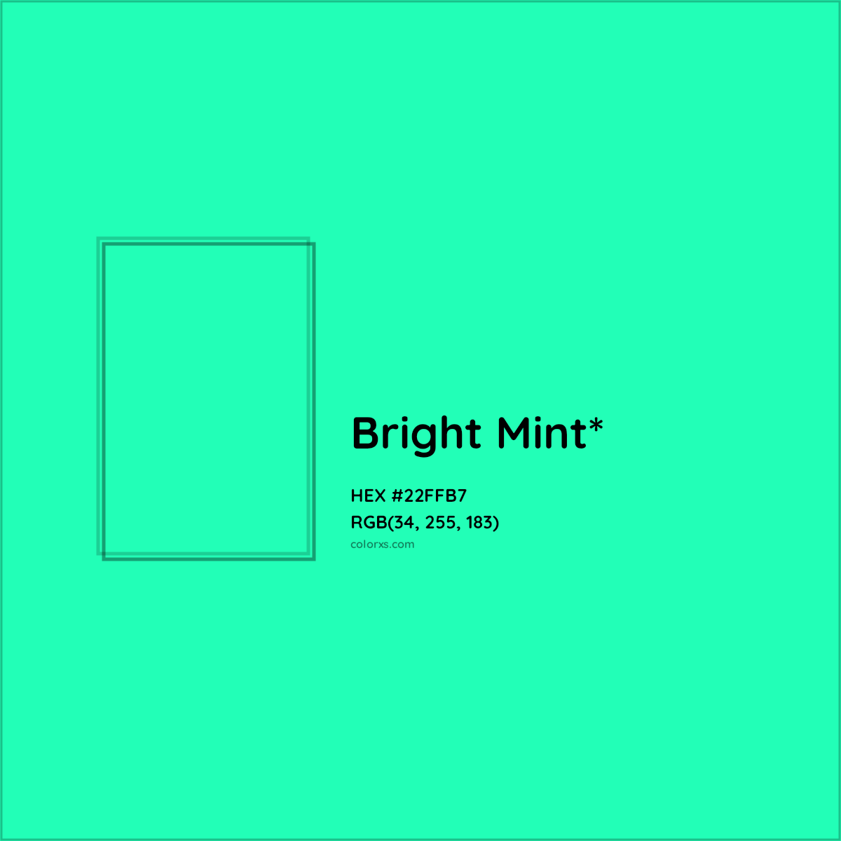 HEX #22FFB7 Color Name, Color Code, Palettes, Similar Paints, Images