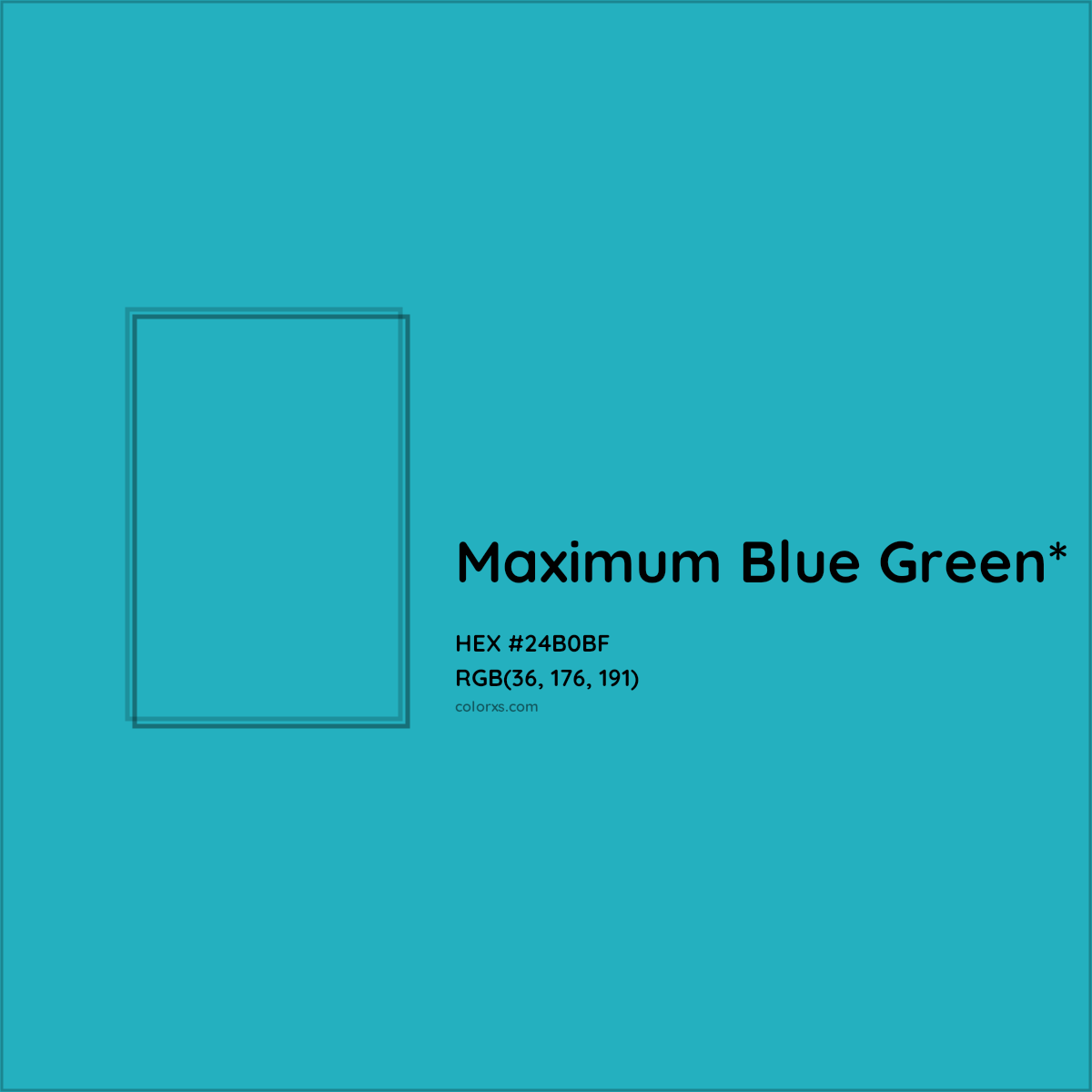 HEX #24B0BF Color Name, Color Code, Palettes, Similar Paints, Images