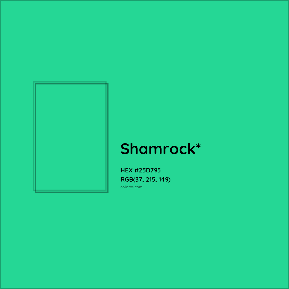 HEX #25D795 Color Name, Color Code, Palettes, Similar Paints, Images