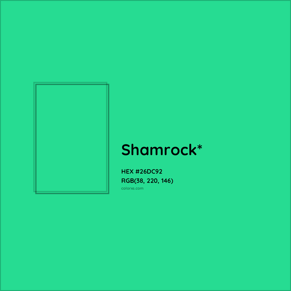 HEX #26DC92 Color Name, Color Code, Palettes, Similar Paints, Images