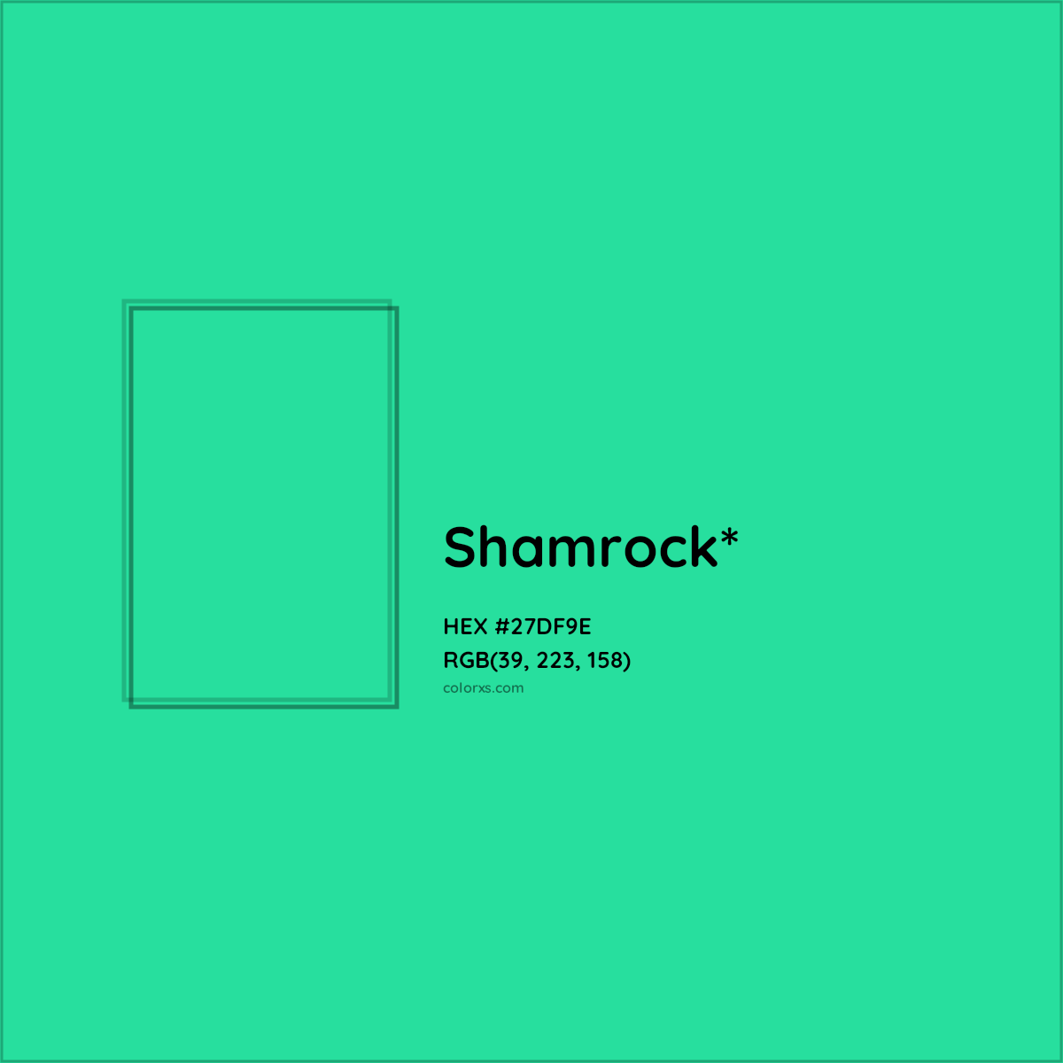 HEX #27DF9E Color Name, Color Code, Palettes, Similar Paints, Images