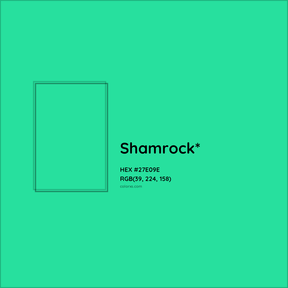 HEX #27E09E Color Name, Color Code, Palettes, Similar Paints, Images