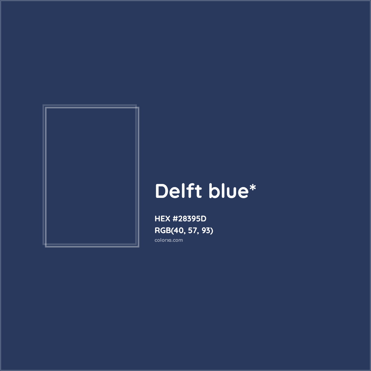 HEX #28395D Color Name, Color Code, Palettes, Similar Paints, Images