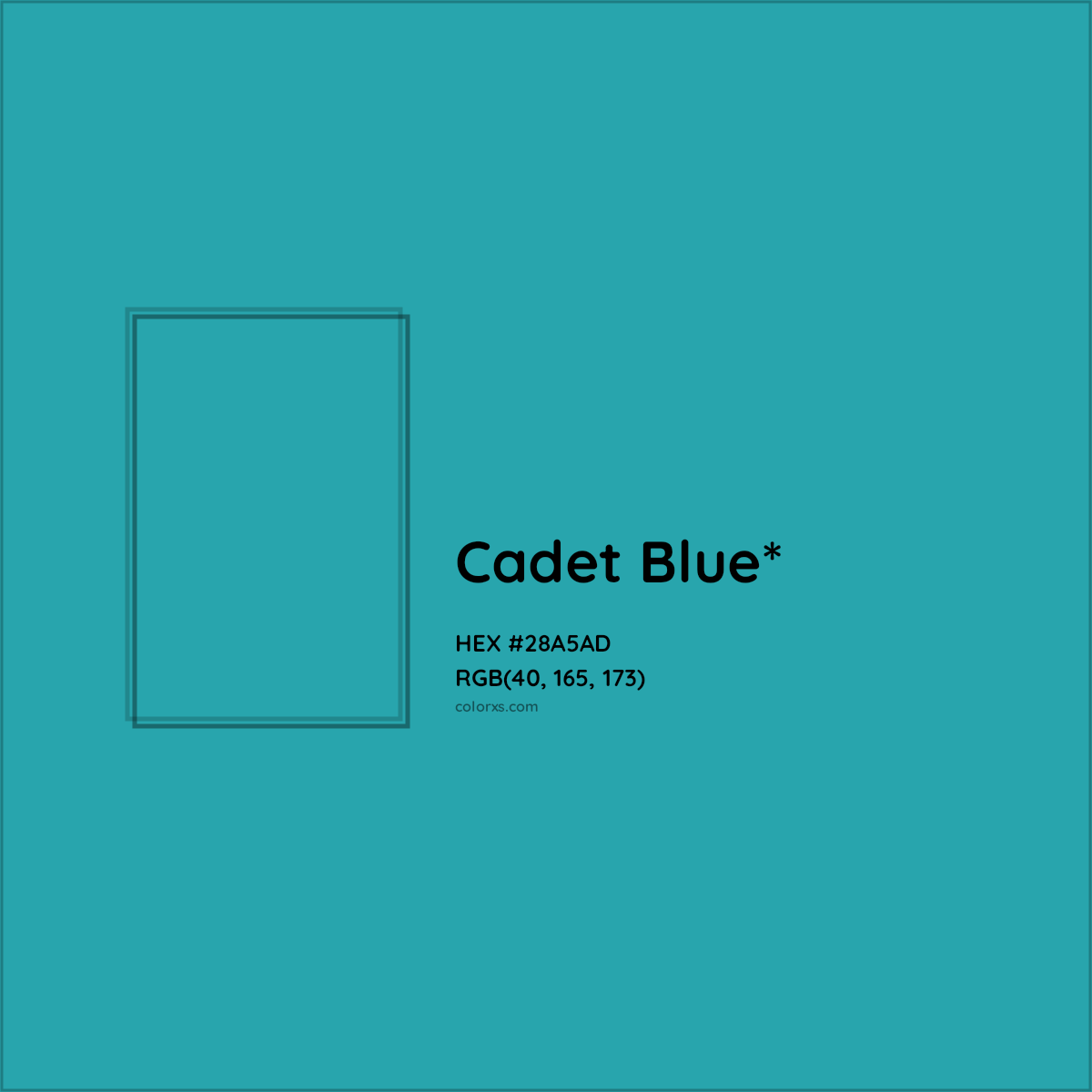 HEX #28A5AD Color Name, Color Code, Palettes, Similar Paints, Images