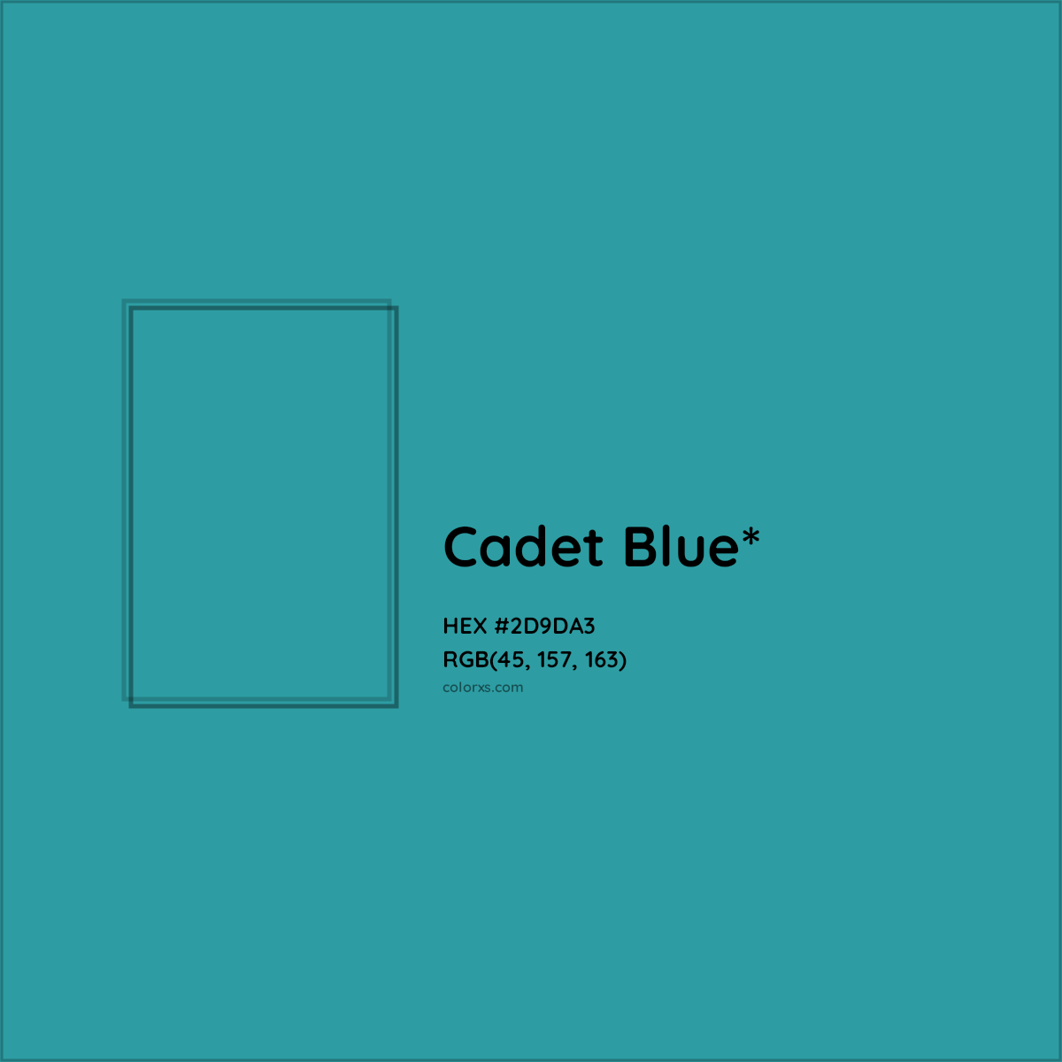 HEX #2D9DA3 Color Name, Color Code, Palettes, Similar Paints, Images