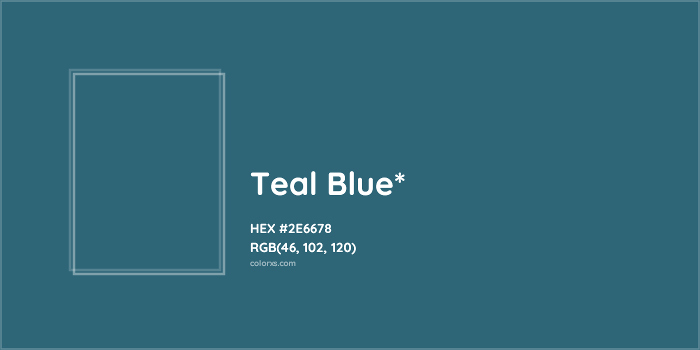 HEX #2E6678 Color Name, Color Code, Palettes, Similar Paints, Images