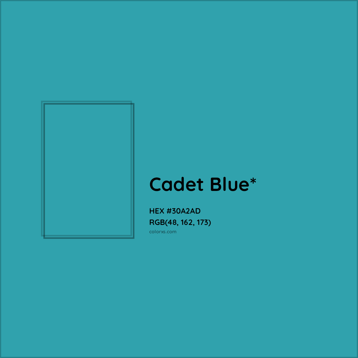 HEX #30A2AD Color Name, Color Code, Palettes, Similar Paints, Images