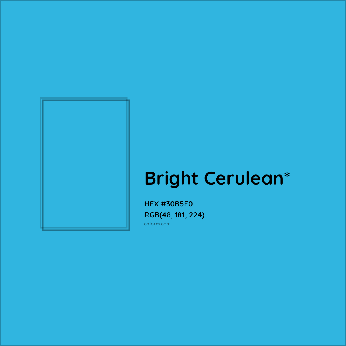 HEX #30B5E0 Color Name, Color Code, Palettes, Similar Paints, Images