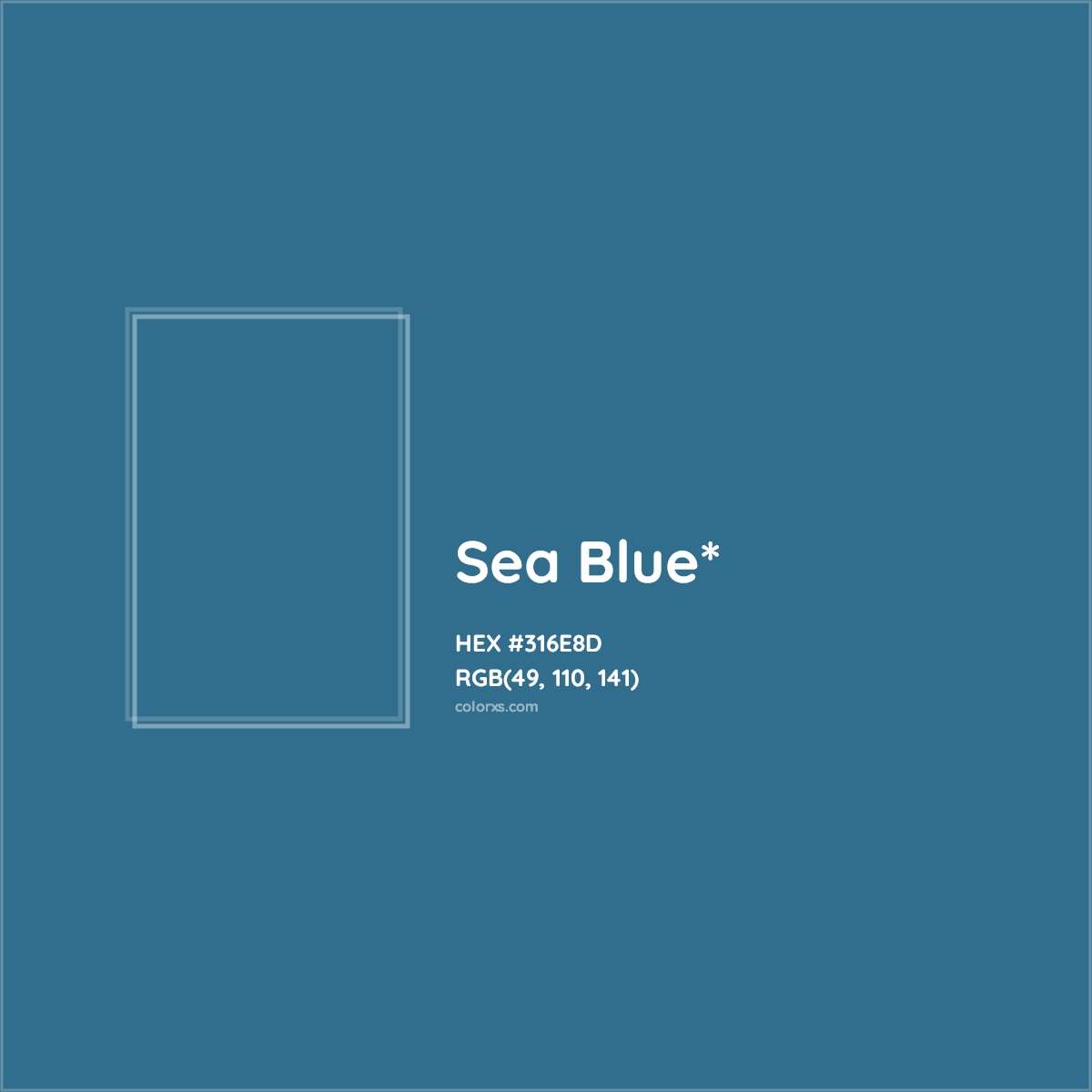 HEX #316E8D Color Name, Color Code, Palettes, Similar Paints, Images