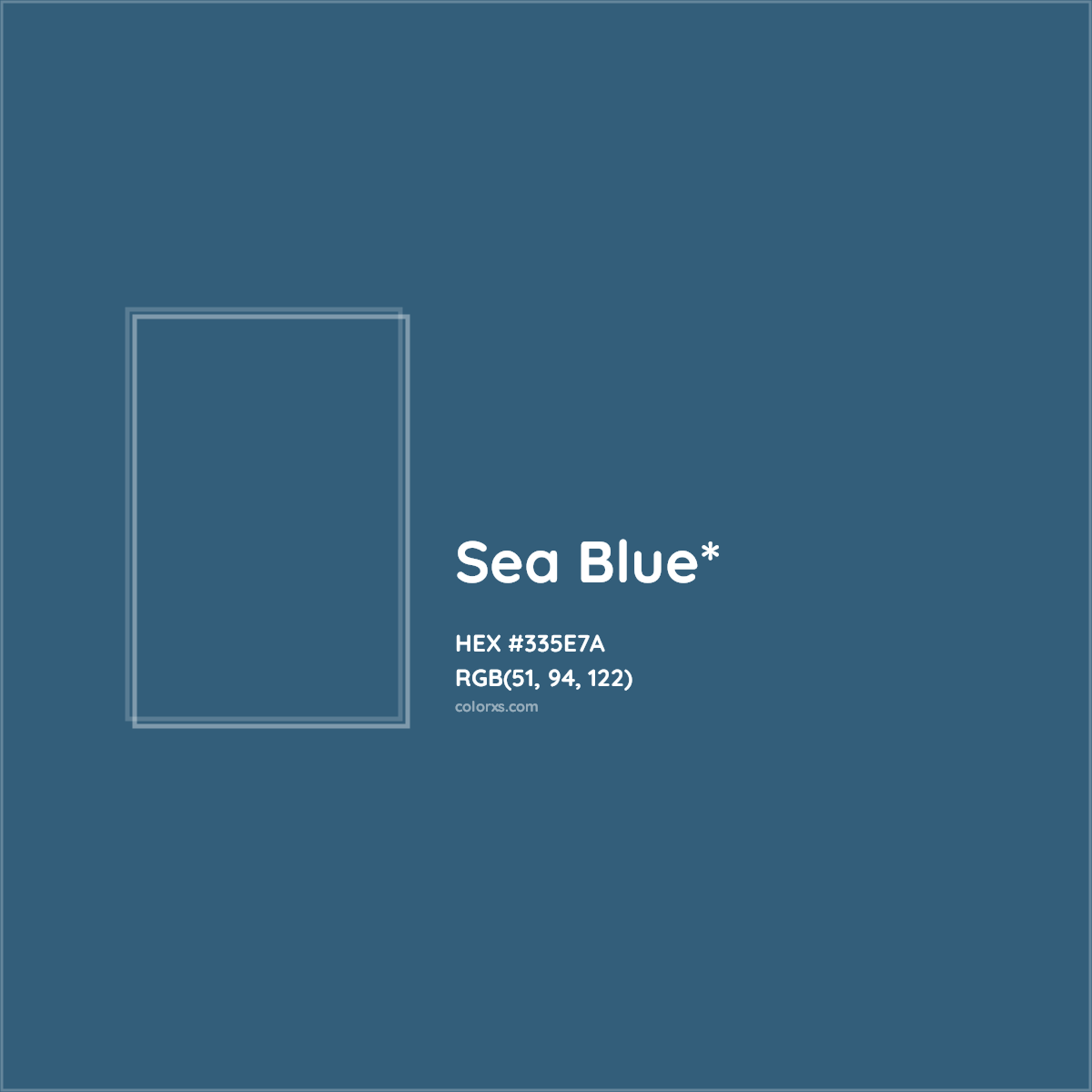 HEX #335E7A Color Name, Color Code, Palettes, Similar Paints, Images