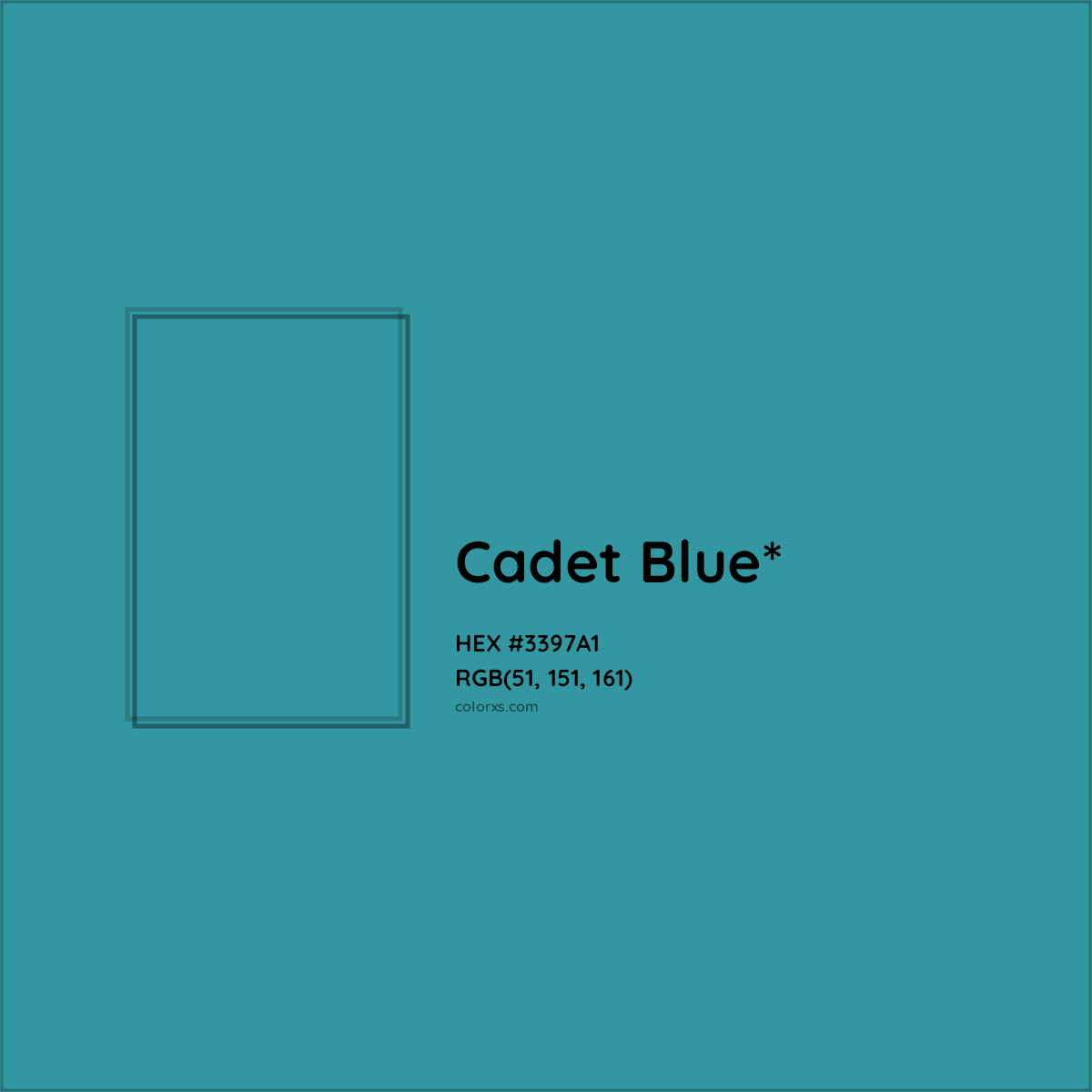 HEX #3397A1 Color Name, Color Code, Palettes, Similar Paints, Images