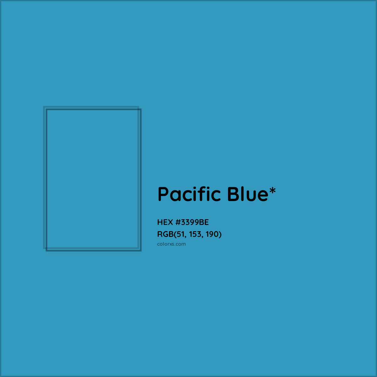 HEX #3399BE Color Name, Color Code, Palettes, Similar Paints, Images