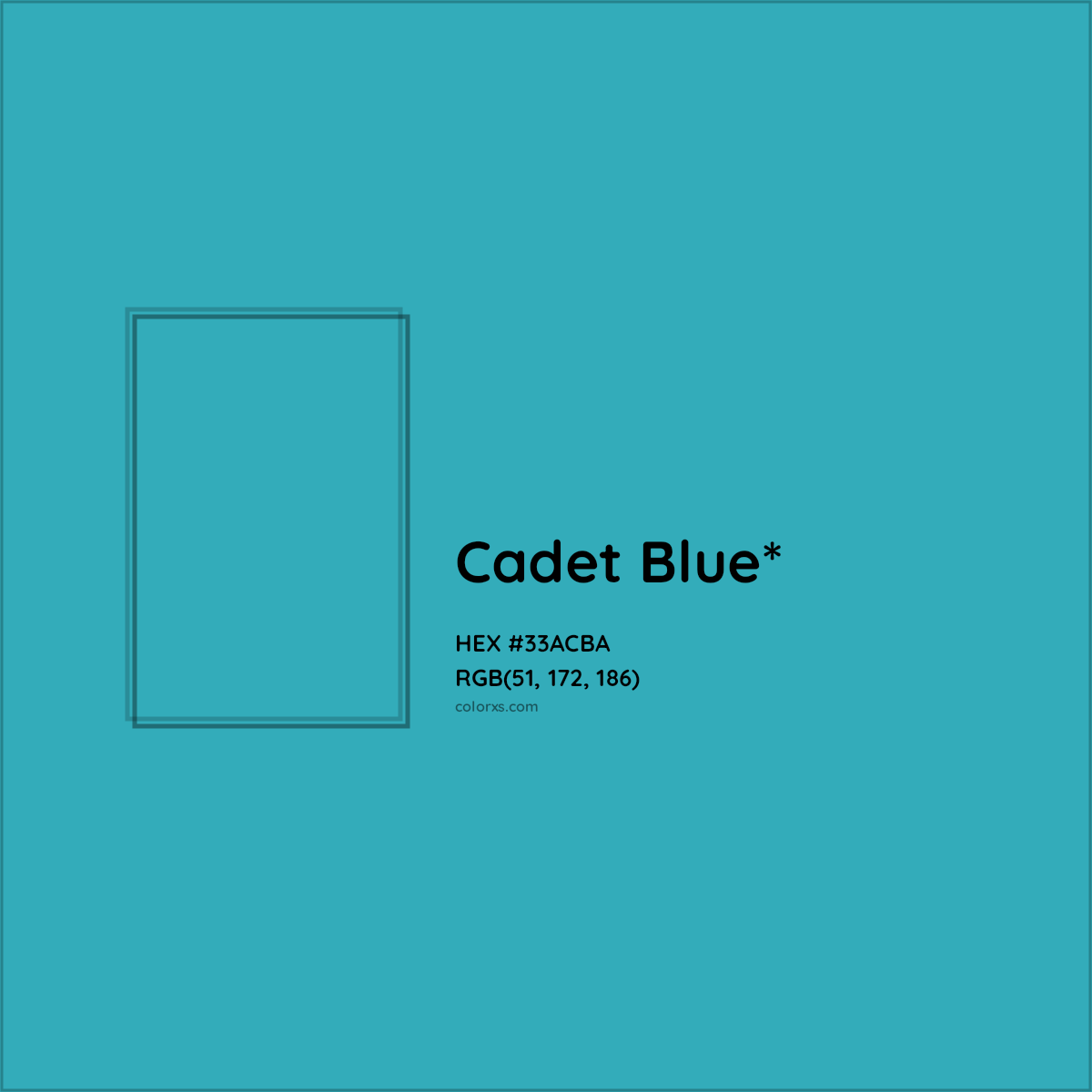 HEX #33ACBA Color Name, Color Code, Palettes, Similar Paints, Images