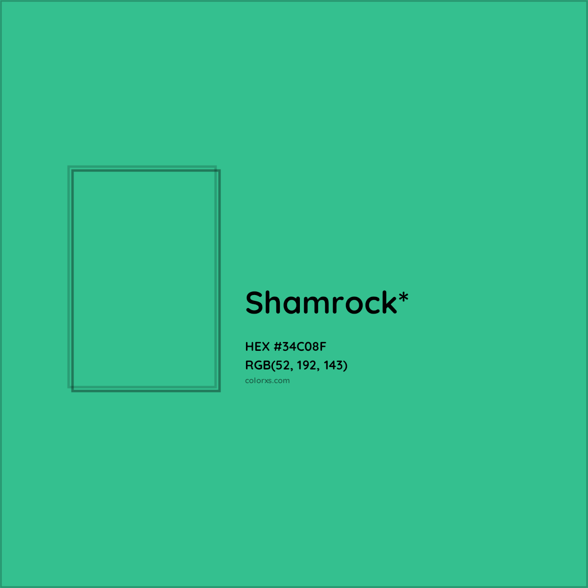 HEX #34C08F Color Name, Color Code, Palettes, Similar Paints, Images