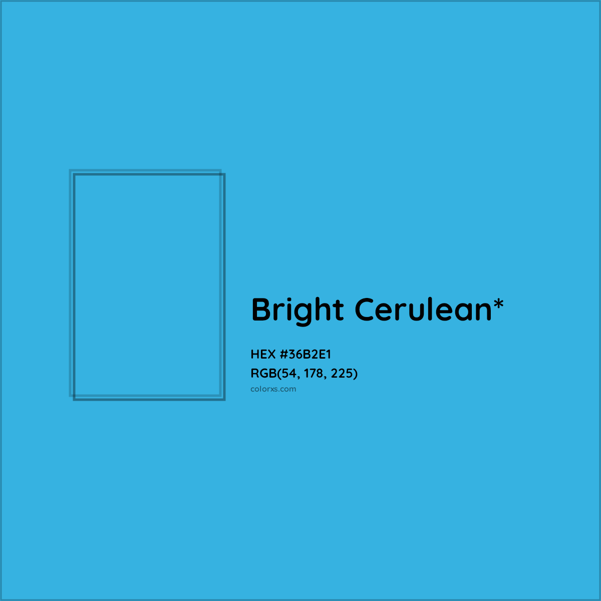 HEX #36B2E1 Color Name, Color Code, Palettes, Similar Paints, Images