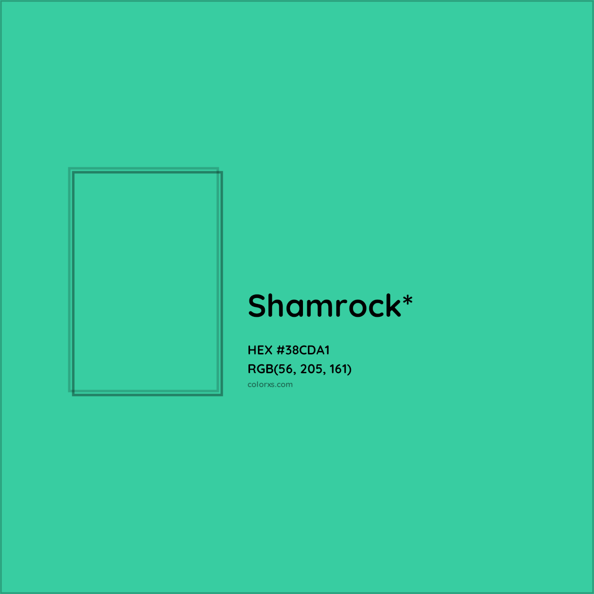 HEX #38CDA1 Color Name, Color Code, Palettes, Similar Paints, Images