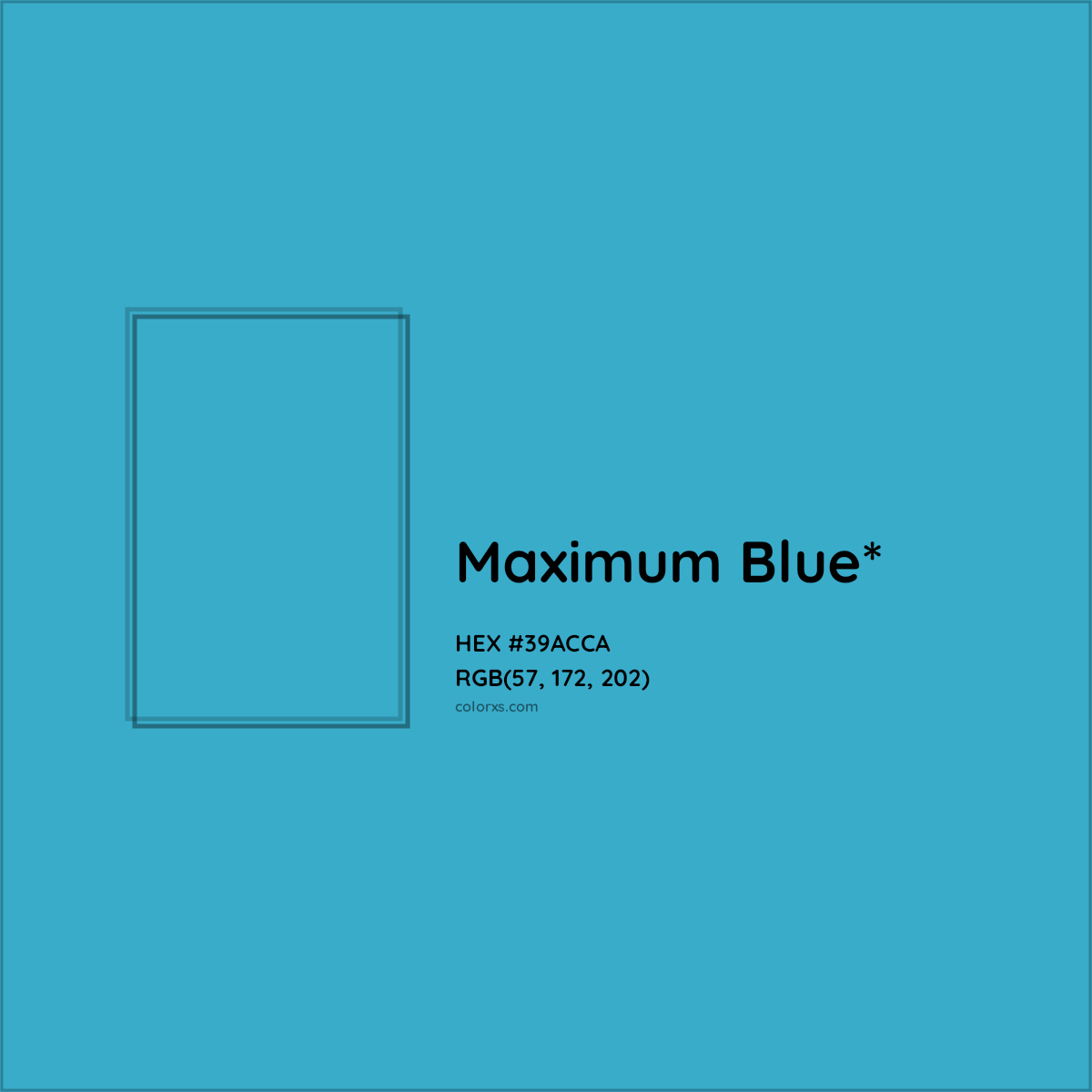 HEX #39ACCA Color Name, Color Code, Palettes, Similar Paints, Images