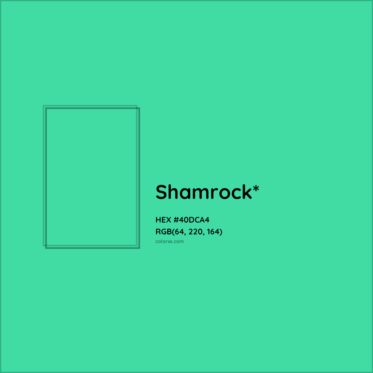 HEX #40DCA4 Color Name, Color Code, Palettes, Similar Paints, Images