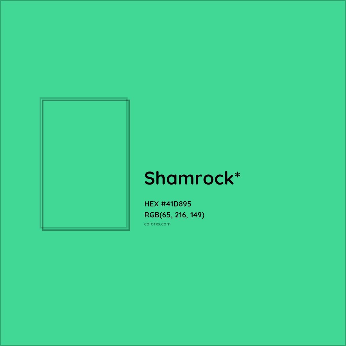 HEX #41D895 Color Name, Color Code, Palettes, Similar Paints, Images