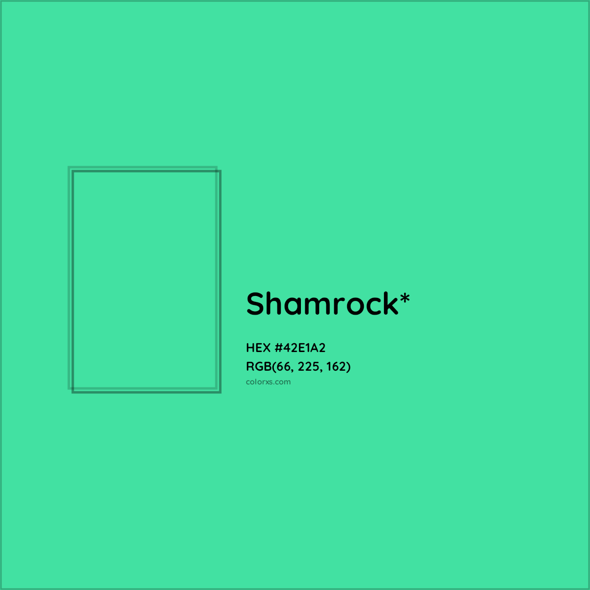 HEX #42E1A2 Color Name, Color Code, Palettes, Similar Paints, Images