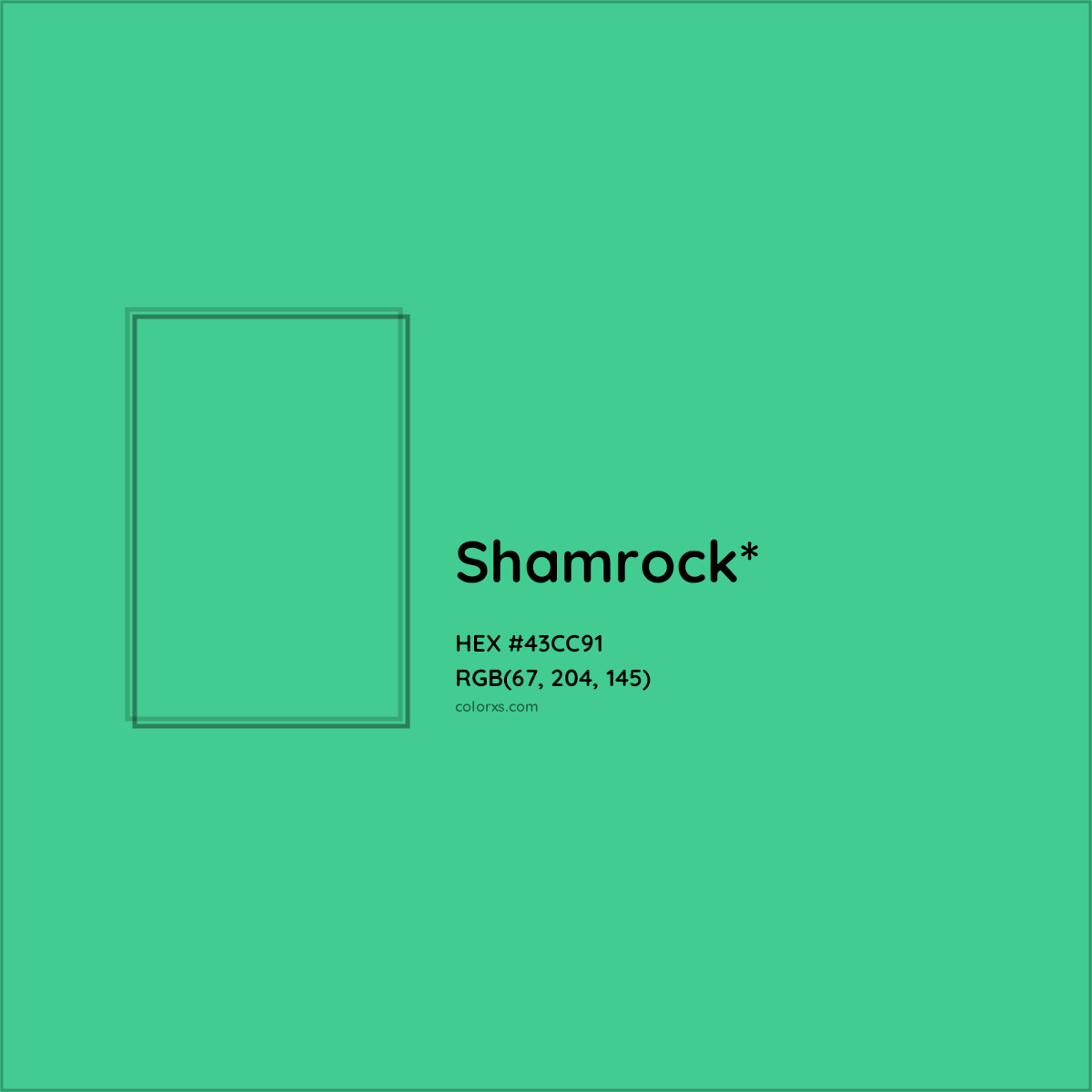 HEX #43CC91 Color Name, Color Code, Palettes, Similar Paints, Images